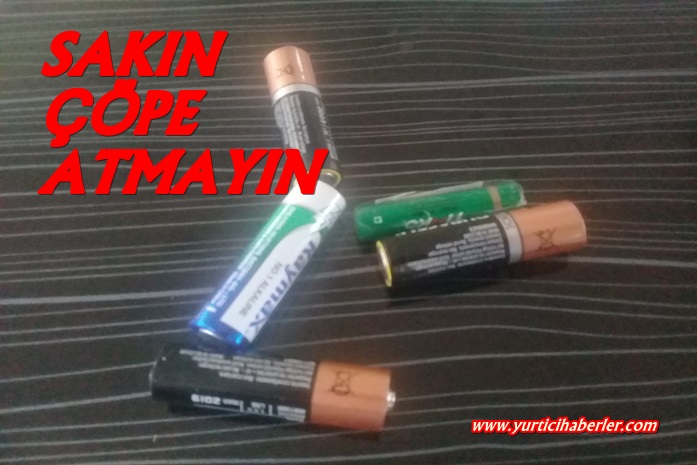 TOPLAMA KUTULARINA ATILMAYAN BİTEN PİLLER İNSAN SAĞLIĞINI TEHDİT EDİYOR.