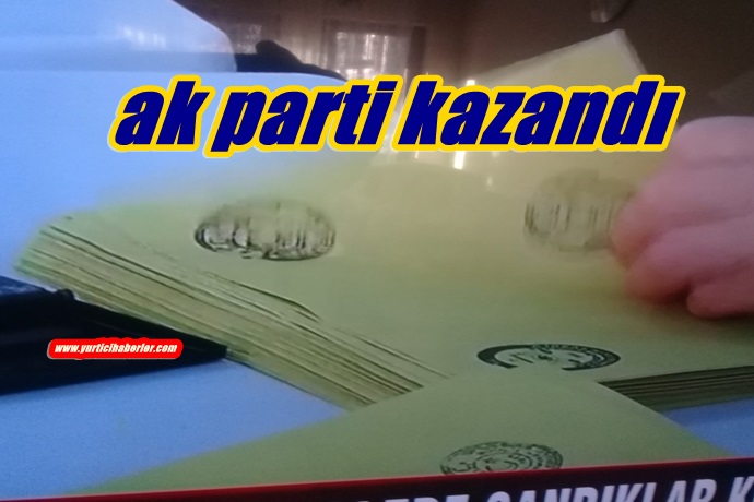 AK PARTİ KAZANDI.