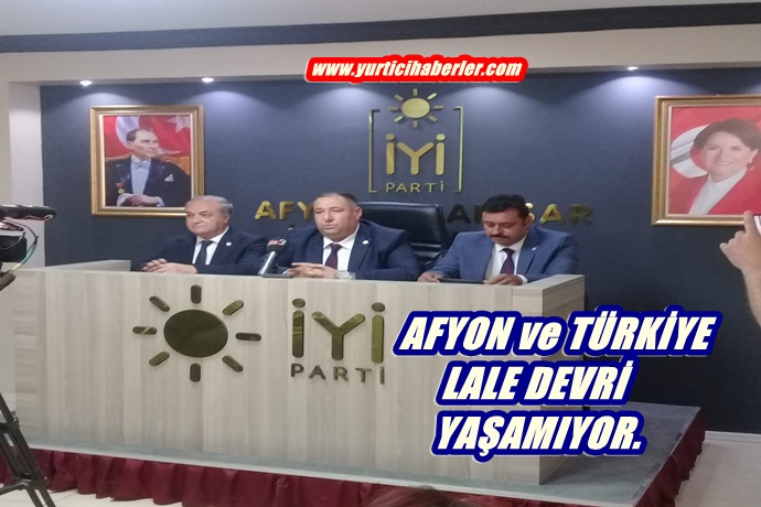 AFYON ve TÜRKİYE LALE DEVRİ YAŞAMIYOR.