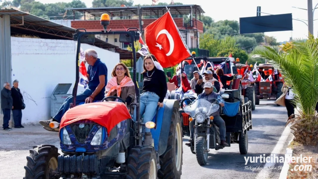 Didim Tarım Şenliği Akyeniköy'de Kadın Çiftçilerin Traktör Kortejiyle Başladı - Detay Görsel 2
