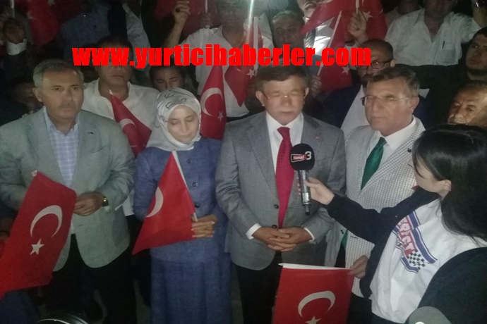 DAVUTOĞLU KOCATEPE’YE ÇIKTI