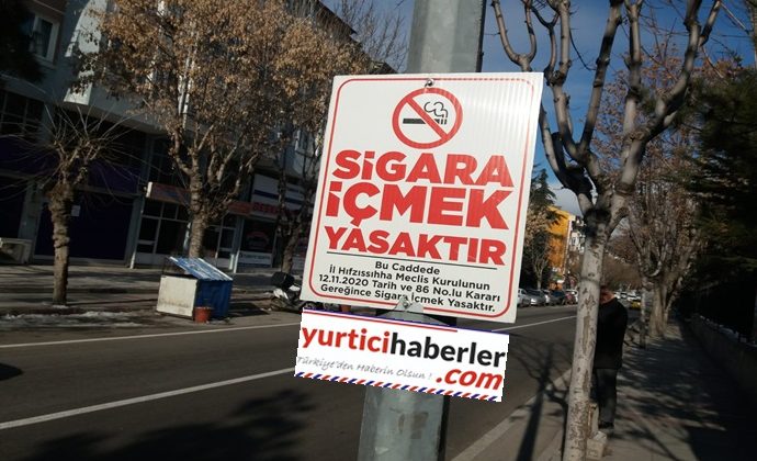 KALDIRIMDA SİGARA İÇMEK YASAK !