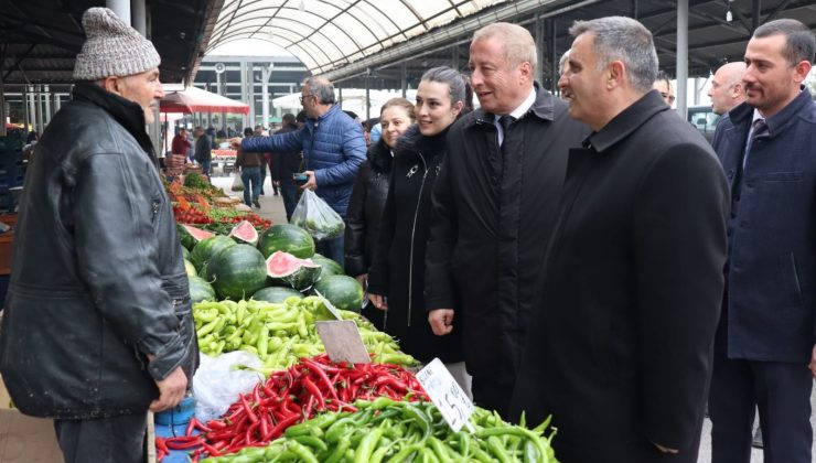HAKAN ŞEREF OLGUN PAZARCI ESNAFIMIZIN SIKINTILARINI İYİ KADROLARIYLA AŞACAĞIZşacağız