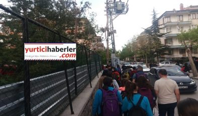 OKUL YOLUNDA  BÜYÜK TEHLİKE   