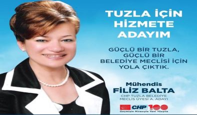 BELEDİYE MECLİS ÜYE A. ADAYI FİLİZ BALTA, EŞİTLİK ADALET DEMOKRASİ