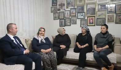 AK PARTİ BAŞKAN ADAYI ŞEHİT AİLESİ ZİYARET ETTİ .
