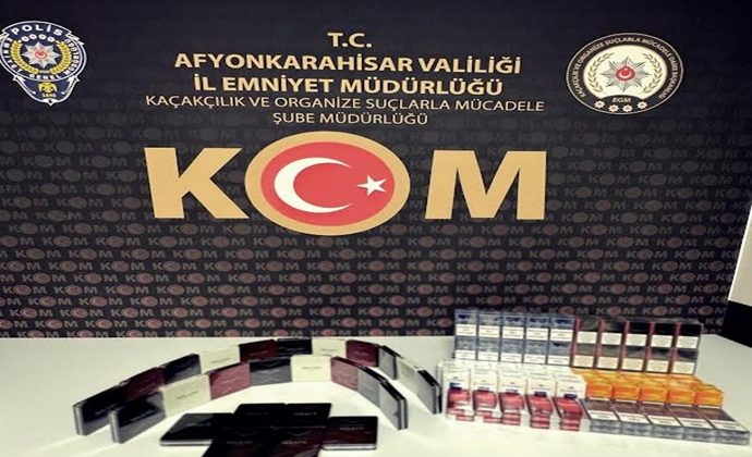 KAÇAKÇILAR AFYON’DA YAKALANDI