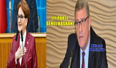 İYİ PARTİ YENİ GENEL BAŞKANI MÜSAVAT DERVİŞOĞLU OLDU
