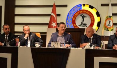 TOBB BAŞKANI HİSARCIKLIOĞLU ATSO’DA İSTİŞARE TOPLANTISI YAPTI
