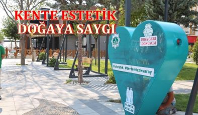 AKSARAY BELEDİYESİ PET ŞİŞE TOPLAMA KAFESLERİ İLE KENTE ESTETİK, DOĞAYA SAYGI KAZANDIRIYOR