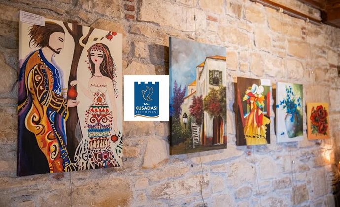 KUŞADASI, İBRAMAKİ SANAT GALERİSİNDE FARKLI ESERLER