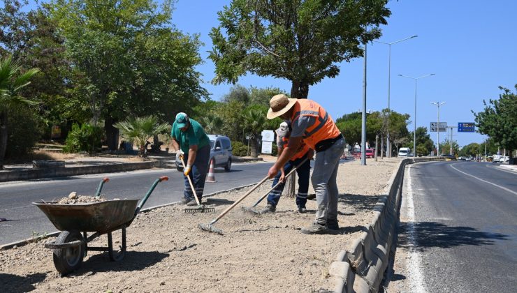 KUŞADASI BELEDİYESİNDEN YOL YAPIM SEFERBERLİĞİ
