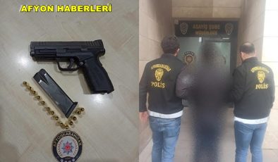 AFYON’DA 25 YIL 9 AY 20 GÜN HAPİS CEZASI OLAN ŞAHIS YAKALANDI