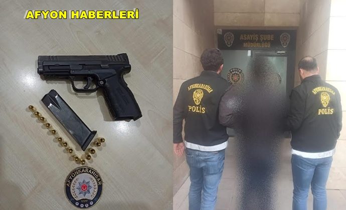 AFYON’DA 25 YIL 9 AY 20 GÜN HAPİS CEZASI OLAN ŞAHIS YAKALANDI