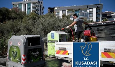 KUŞADASI BELEDİYESİ HAŞERELER İÇİN İLAÇLAMA YAPTI.
