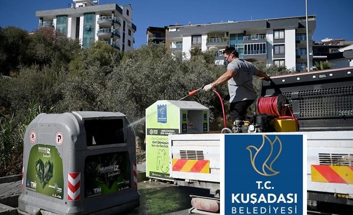 KUŞADASI BELEDİYESİ HAŞERELER İÇİN İLAÇLAMA YAPTI.