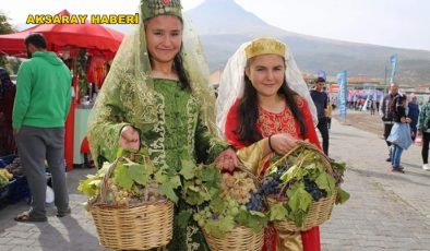 AKSARAY’DA BAĞ BOZUMU VE PEKMEZ FESTİVALİ BAŞLADI