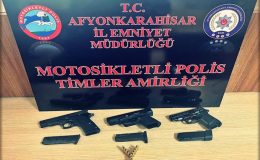 AFYON EMNİYETİ SİLAH VE UYUŞTURUCU YAKALADI