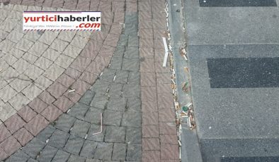YAĞMUR OLUĞUNDAN İZMARİT AKIYOR