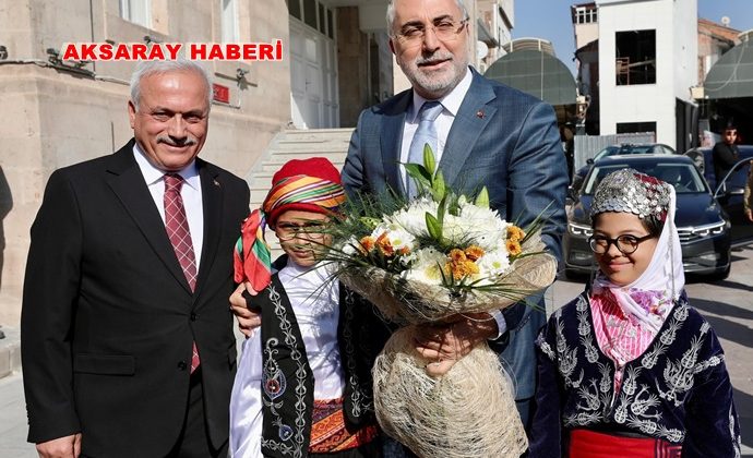 ÇALIŞMA BAKANI VEDAT IŞIKHAN AKSARAY’DA TEMASLARDA BULUNDU