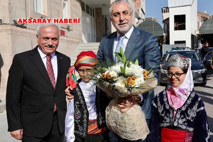 ÇALIŞMA BAKANI VEDAT IŞIKHAN AKSARAY’DA TEMASLARDA BULUNDU