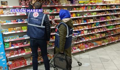 AFYON’DA HAKSIZ FİYAT ETİKETİ DENETİMLERİ YAPILDI