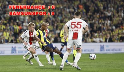 FENER BERABERE LİG BİTTİ