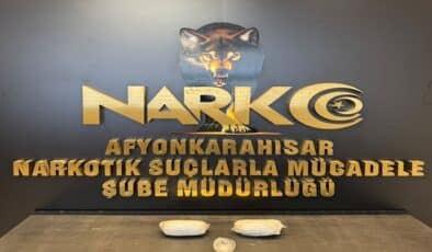 AFYONDA 1 KİLO 126 GR UYUŞTURUCU ELE GEÇİRİLDİ…