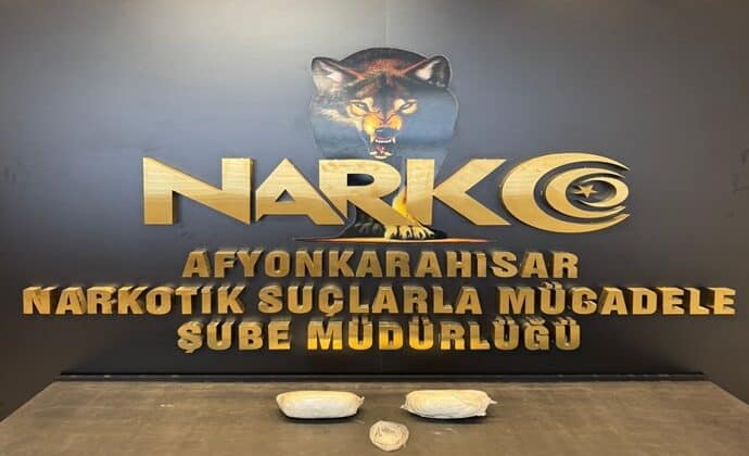 AFYONDA 1 KİLO 126 GR UYUŞTURUCU ELE GEÇİRİLDİ…