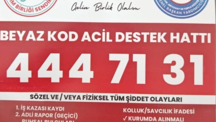 Hekim Birliği Beyaz Kod Acil Hukuk Destek Hattı Hizmette