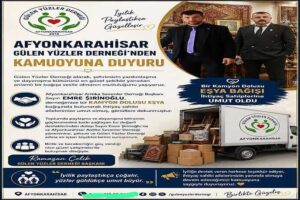 AFYONKARAHİSAR’DA YÜZLERİ GÜLDÜREN BÜYÜK DAYANIŞMA
