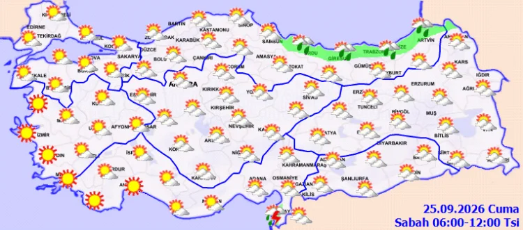 Meteoroloji'den Kritik Uyarı: Karadeniz'in Kıyı İllerinde Şiddetli Sağanak Bekleniyor - Detay Görsel 1