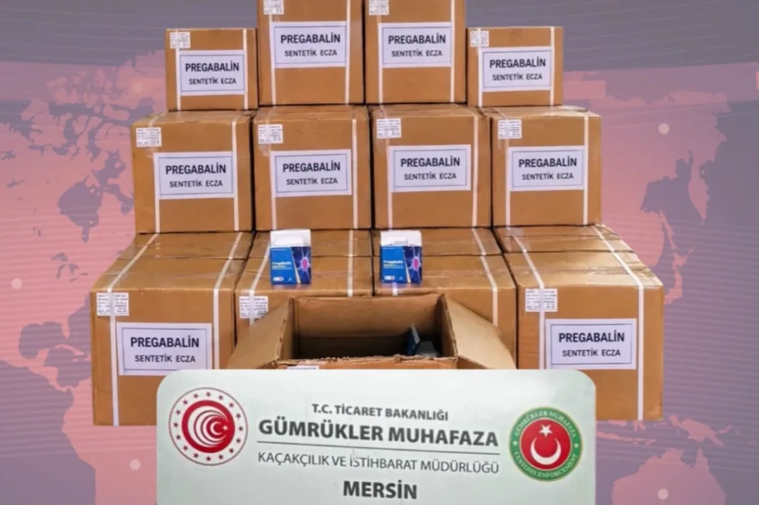 Mersin’de Dev Gümrük Muhafaza Operasyonu: Rekor Miktarda Pregabalin Ele Geçirildi