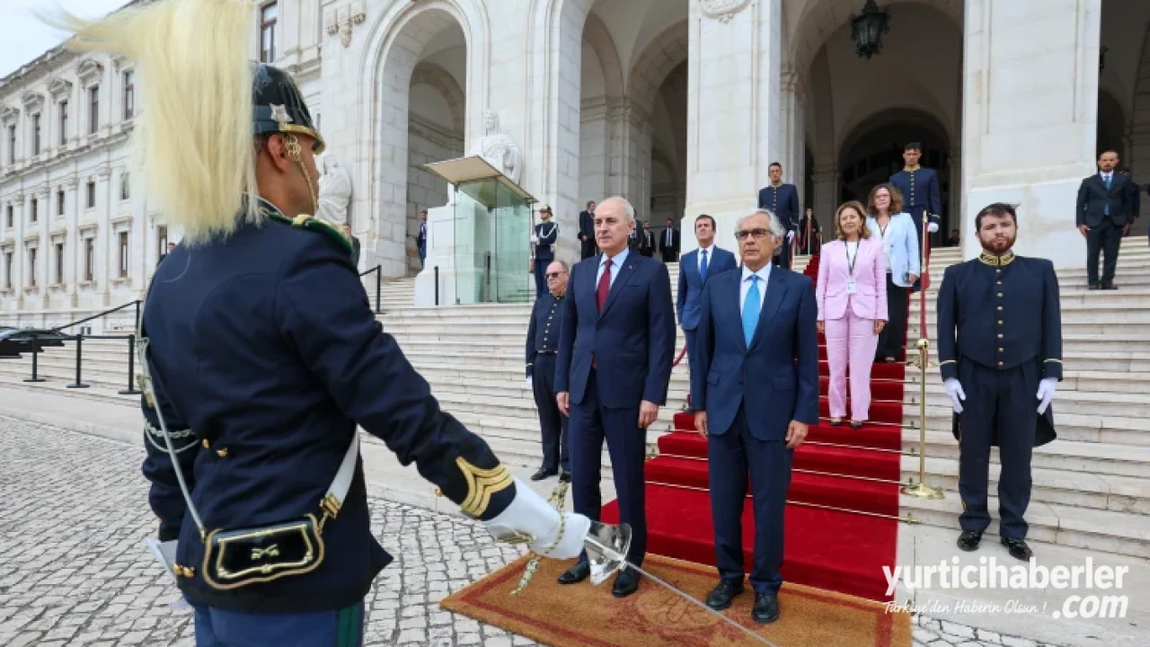 TBMM Başkanı Numan Kurtulmuş Portekiz Lizbon'da Resmi Törenle Karşılandı - Detay Görsel 1