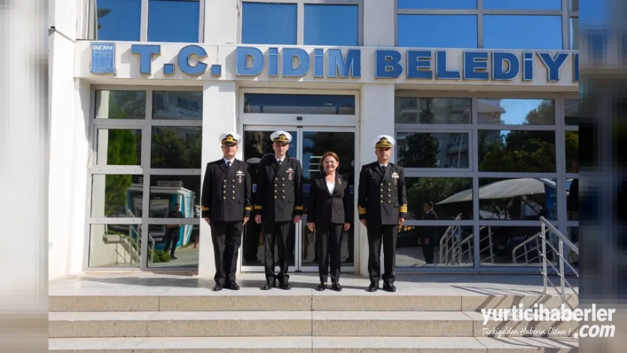 TCG Karayel Komutanları’ndan Didim Belediye Başkanı Hatice Gençay’a Anlamlı Ziyaret