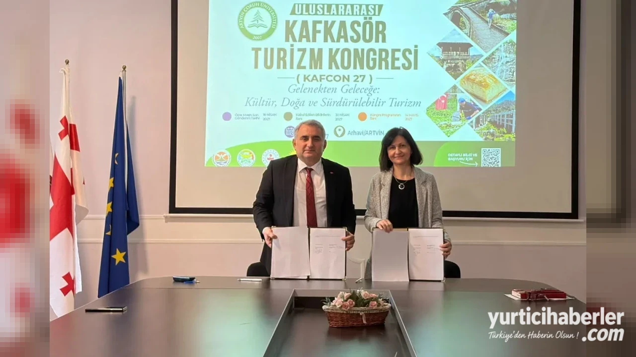 Artvin Çoruh Üniversitesi ile Gürcistan Telavi Devlet Üniversitesi Arasında Güçlü Akademik İş Birliği