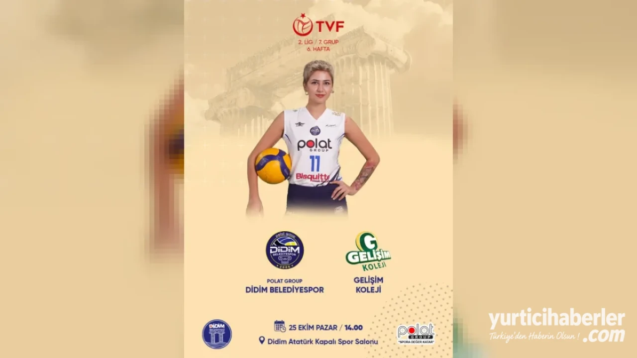Polat Group Didim Belediyespor Kadın Voleybol Takımı Gelişim Koleji’ni Ağırlıyor