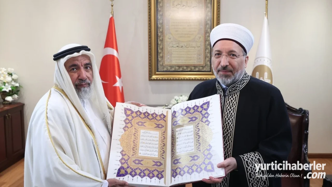 Diyanet İşleri Başkanı Prof. Dr. Safi Arpaguş, Katar Bakanı Al Ghanim ile Görüştü - Detay Görsel 3