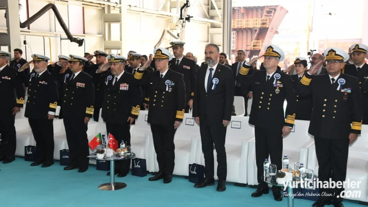 Portekiz Deniz Kuvvetleri İçin İstanbul'da İnşa Edilen NRP Fernando Pessoa Kızağa Konuldu - Detay Görsel 1