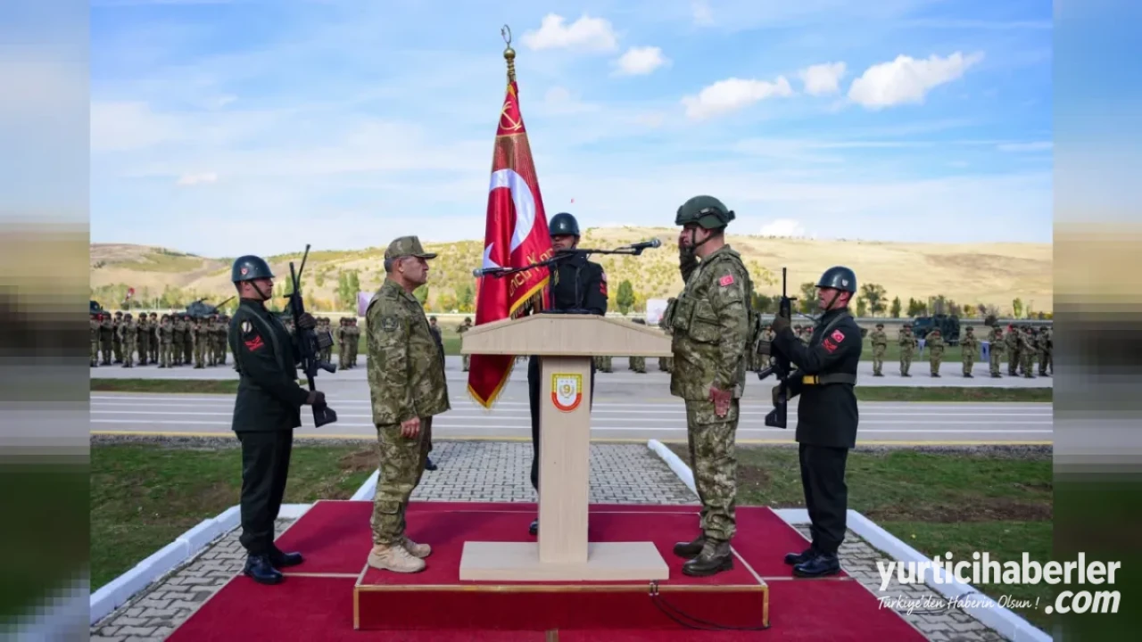 Erzurum Oltu’da 9’uncu Kolordu Zırhlı Alay Komutanlığı Sancak Tevdi Töreni Gerçekleşti