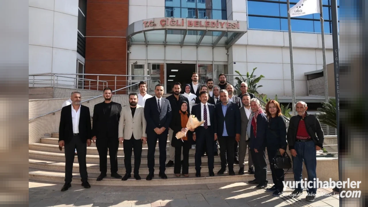 AK Parti MKYK Üyesi Hamza Dağ’dan Çiğli Belediye Başkanı Onur Emrah Yıldız’a Ziyaret