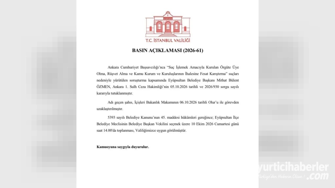 İstanbul'da Görevden Uzaklaştırılan Başkanların Yerine Seçim Tarihi Belli Oldu - Detay Görsel 1