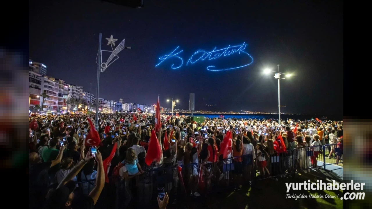 İzmir Gündoğdu Meydanı ve Körfezi Bin Dronluk Işık Şöleniyle Cumhuriyet Coşkusunu Yaşayacak