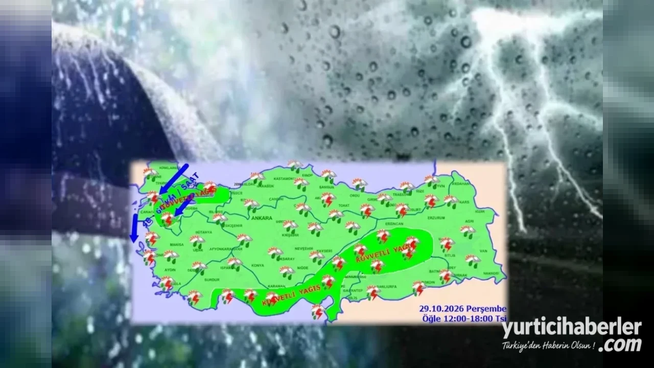 Meteoroloji’den Kritik Uyarı: Şiddetli Sağanak, Fırtına ve Sel Tehlikesi Kapıda