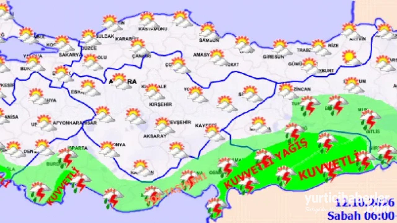 Meteoroloji'den Son Dakika Uyarısı: Sağanak ve Toz Taşınımı Yurdun Geneline Yayılıyor - Detay Görsel 1