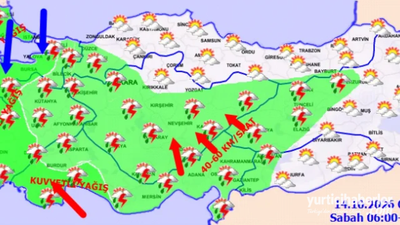 Meteoroloji'den Son Dakika Uyarısı: Antalya ve Muğla İçin Şiddetli Yağış Alarmı - Detay Görsel 1