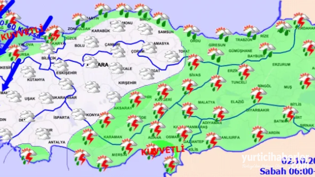 Meteoroloji'den Son Dakika Uyarısı: Sağanak Yağış ve Fırtına Yurda Giriş Yapıyor - Detay Görsel 1