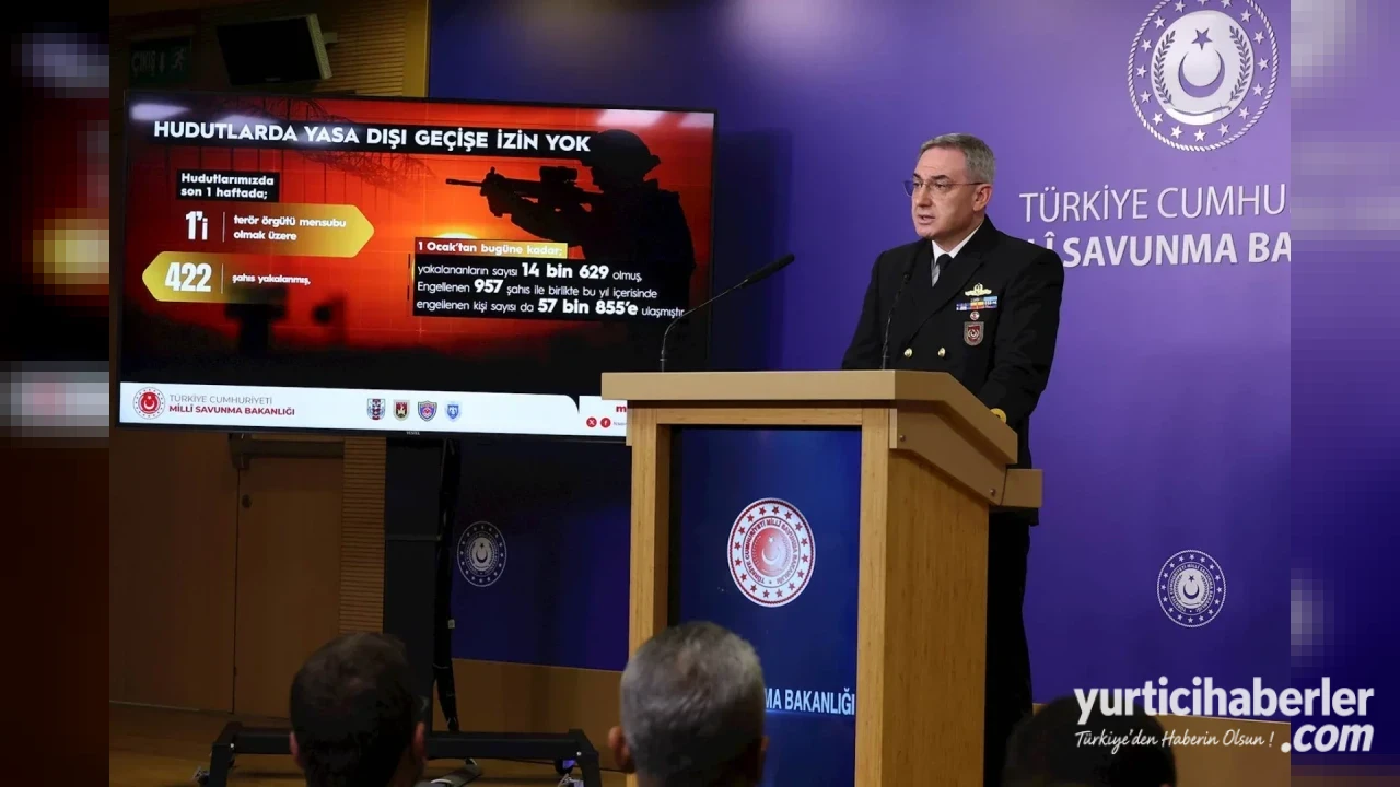 Milli Savunma Bakanlığından Kritik Açıklama: Hudutlarda 422 Kişi Yakalandı