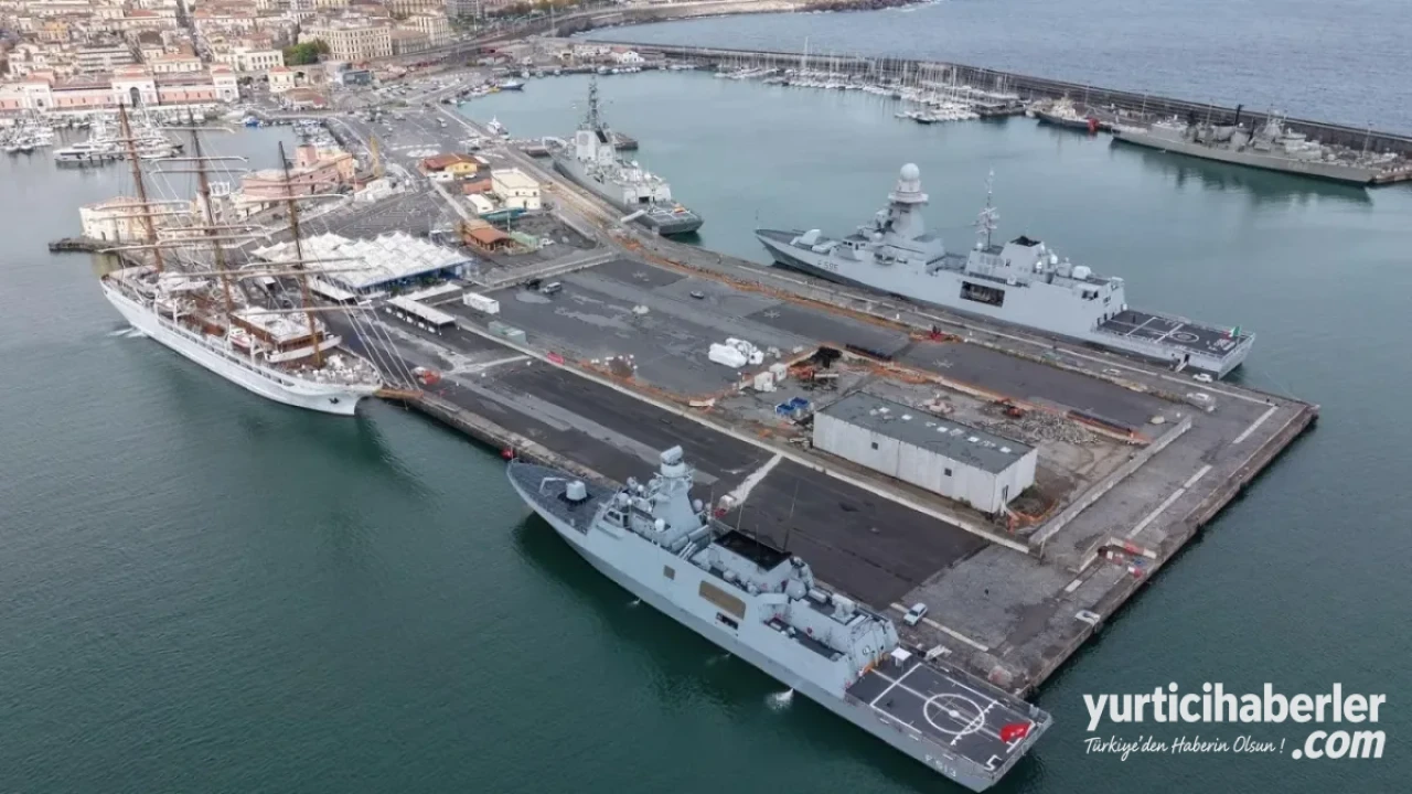 TCG Burgazada Korveti NATO Görevi Kapsamında İtalya'nın Katanya Limanını Ziyaret Etti - Detay Görsel 3