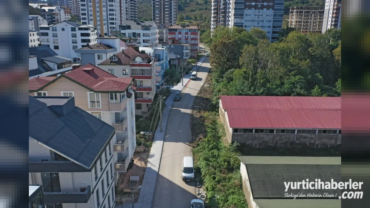 Ordu Büyükşehir Belediyesi Fatsa Dolunay Mahallesinde Dört Kilometrelik Kaldırım Çalışmasını Tamamlıyor